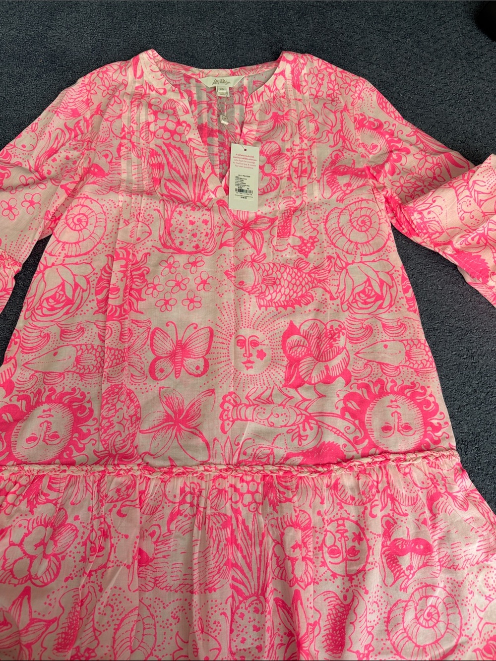 Lilly Pulitzer Pink Printed Swim Coverup Tunic